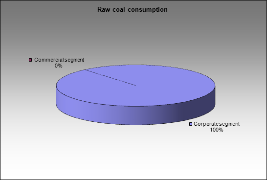 Kuzbassrazrezugol - Raw coal consumption